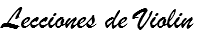 Lecciones de Violin